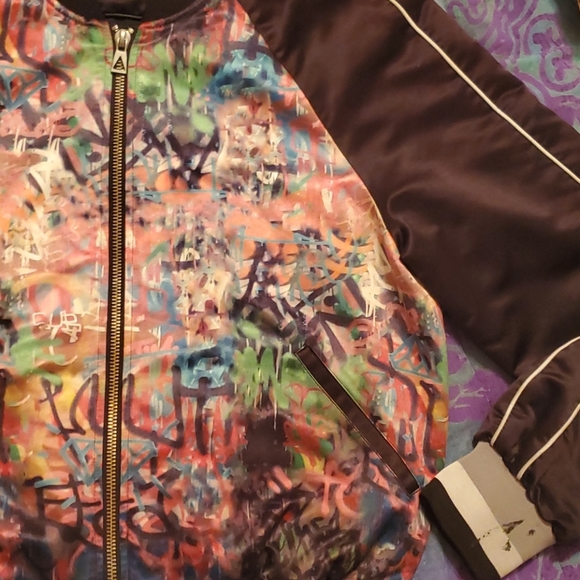 Bansky Pray by Eleven Paris Bomber Jacket X - Picture 6 of 7
